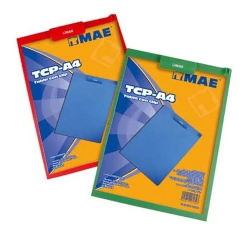 Tabla Mae Plastica Clip Tamaño A4 Tcp-a4 /vc
