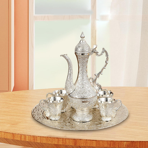 Conjunto De Café Turco Multryuse Decoration Tea Prata