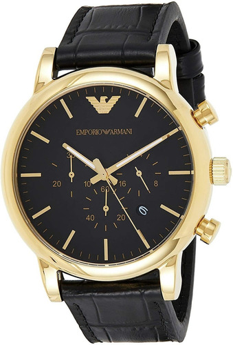 Emporio Armani Reloj De Cuero Cronografo Para Hombre