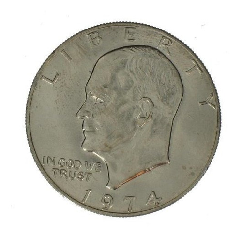 1974 Eisenhower Dólar $ 1 Coin Fuera De Circulación.