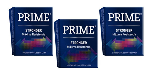 Preservativo Prime Stronger X3 Cajitas X3 Unid Resistentes