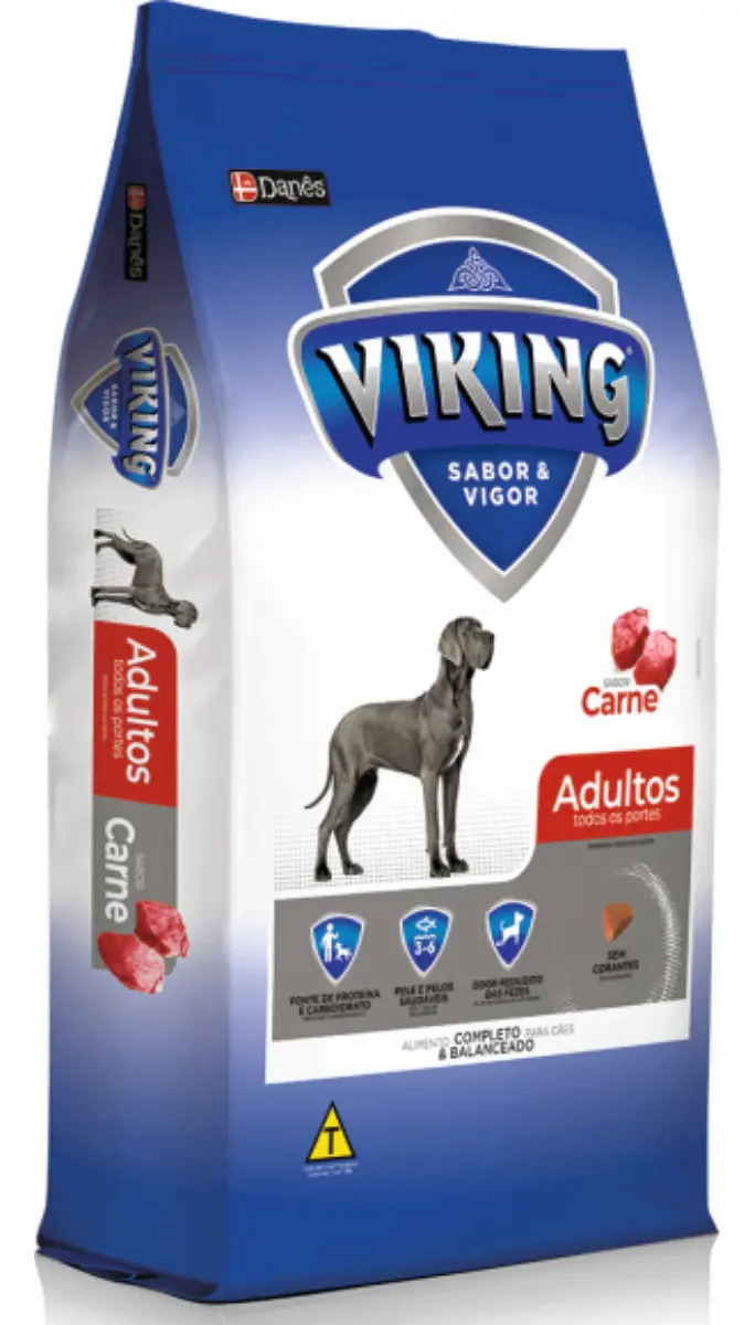 Ração Viking Para Cães Adultos Os Portes 7kg