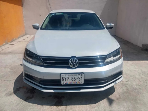 Imagen 2 de 11 de Vw Jetta Trendline 2017 Plata Blanco Garantia