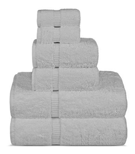 Conjunto De Toallas Algodón 6 Piezas Blanco