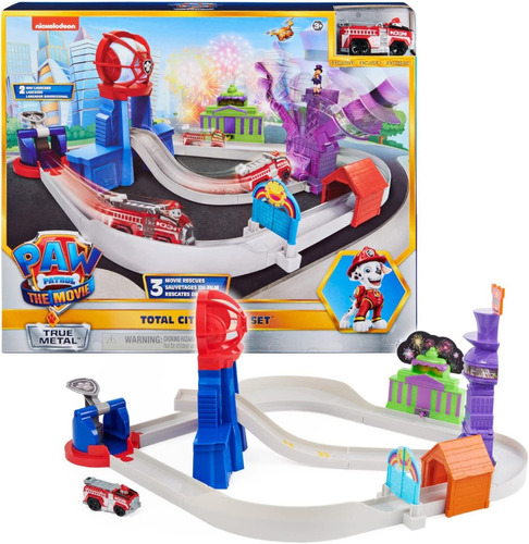 Paw Patrol Mega Pista True Metal Marshall Patrulla Canina