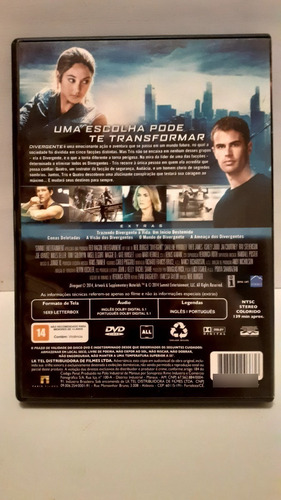 Dvd Filme Divergente Ficção Científica Aventura Altruísmo (Usado)