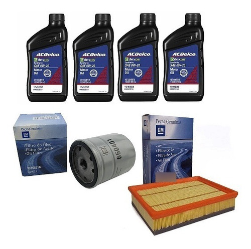 Kit De Filtros + Lubricante Original Chevrolet Onix 1.0 6ta