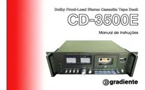Comprar Manual Do Tape Deck Gradiente Cd-3500-e (colorido)