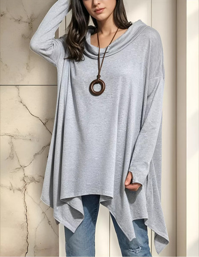 Sueter Para Mujer De Invierno Poleron Con Puntas