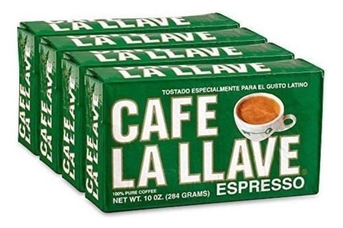 Cafe La Llave 4 Paquetes De 284 Gr Cada Uno