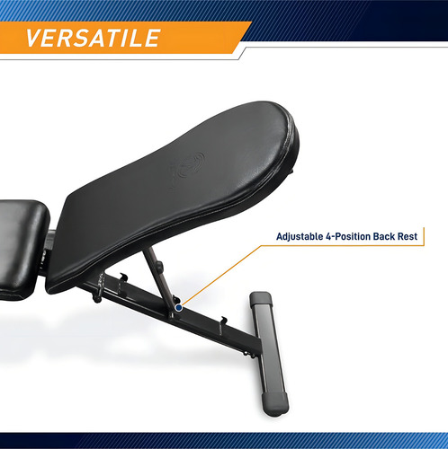 Banco Multiposiciones Gimnasio Marcy Uso Rudo Fitness Deluxe