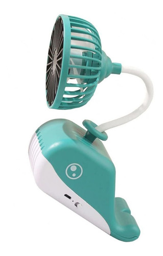 Ventilador Carga Usb Soporte Telefono Movil Recargable Para