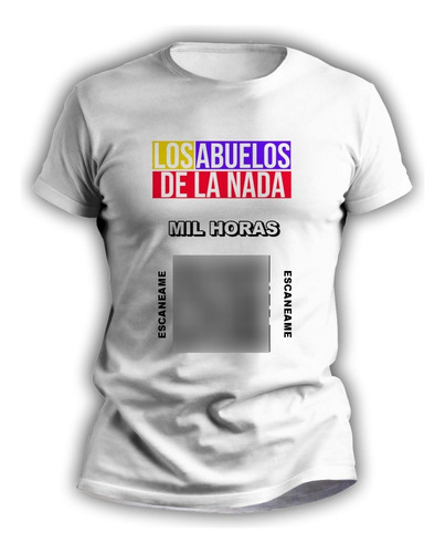 Remera Infantil Interactiva Qr Los Abuelos De La Nada - 4111