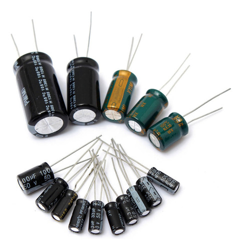 20 X Capacitor Electrolitico 220 Uf 105° 25v 35v 50v