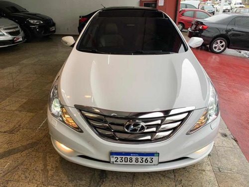 Hyundai Sonata 2.4 Gls 2013 Branco+teto+banco Caramelo