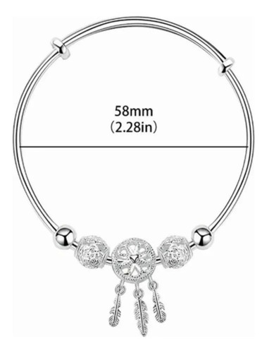 Jy Pulsera Ajustable Dreamcatcher Con Diseño De Plumas