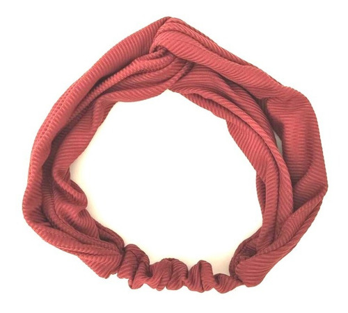 Imagem 1 de 3 de Faixa Tiara Com Nó Tipo Turbante De Tecido Para Cabelo