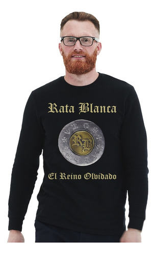 Polera Ml Rata Blanca El Reino Olvidado Metal Impresión Dire