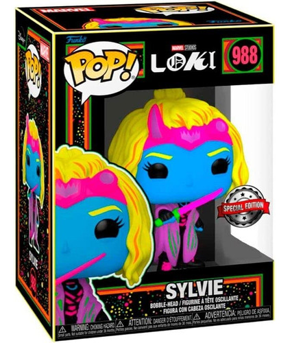 Funko Pop Marvel Loki Sylvie Blacklight