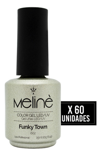 Meline X 60 Esmaltes Gel On-off Color Semipermanente Uñas 6c