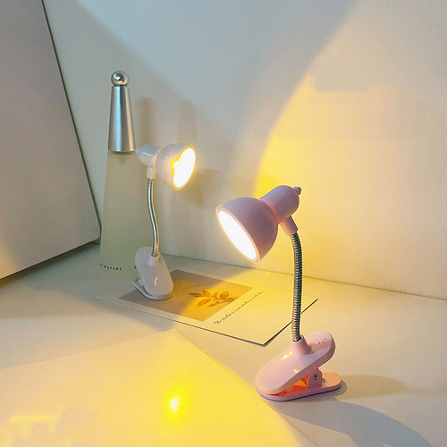 Lámpara Led Pequeña Con Miniclip Con Luz Nocturna, Mesita De