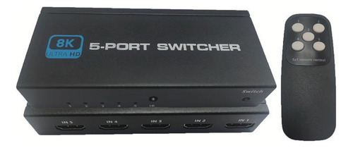 Conmutador Hdmi Switch 5 En 1 Salida Hdmi 2.0 Switcher Split