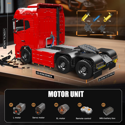 Kit De Bloques De Modelo De Camión Tractor Mould King, Set