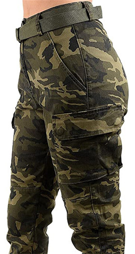 Pantalones Tipo Jogger De Camuflaje Tipo Jogger De Cintura A