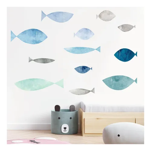 Humyoun 36 Pcs Costillas De Pared De Pescado Pegatinas De De