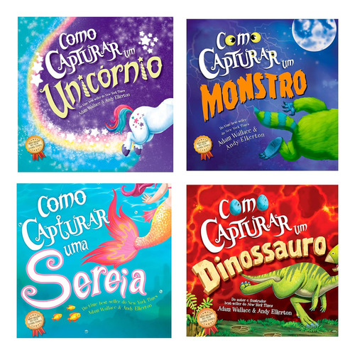 Coleção Como Capturar Coleção Com 4 Livros de Wallace Adam Elkerton On Line Editora Capa Mole Em Português