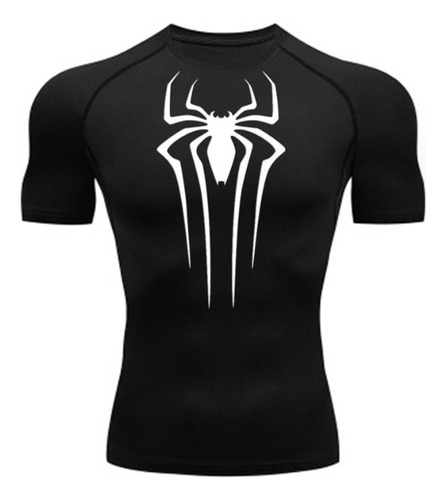 Camisa De Manga Corta Spider Man Ropa Deportiva Para Hombre