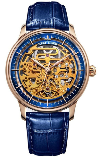 Reloj Hombre Reef Tig Rga1975rg Automátic Pulso Azul Just Wa