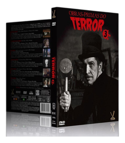 Dvd Obras-primas Do Terror Vol.3 Box - 3 Dvds