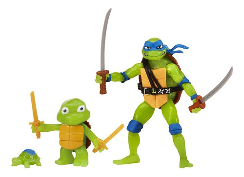 Leonardo X3 Fluor Ninja Turtle se tornando um ninja