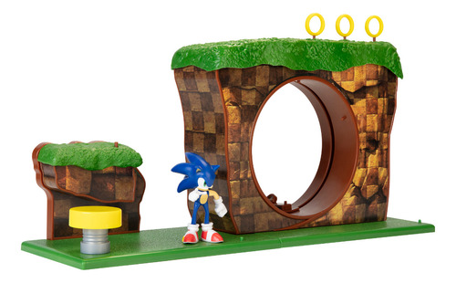 Sonic Playset 40469 The Hedgehog 35cm Colina Sonic Escena