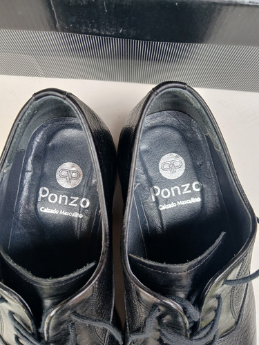Zapatos Negros Ponzo Talle 42 Negro 42