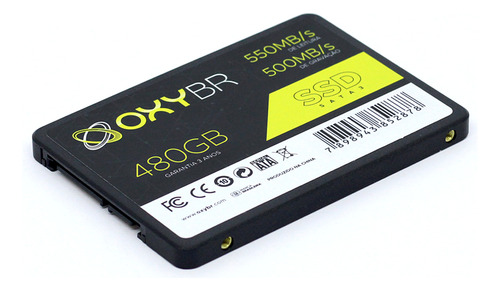 Hd Ssd 480gb Oxy 2.5 Sata3 (6 Gb/s) - Oxybr400/480 Cor Preto