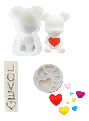 3 Moldes De Silicona 3d Para El Día De San Valentín Con Form