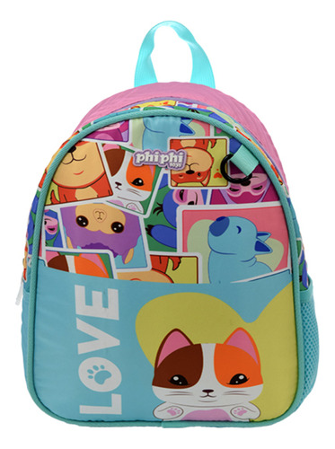 Mochila Espalda Dog Love 12 Pulgadas ... En Magimundo !!! Color Multicolor