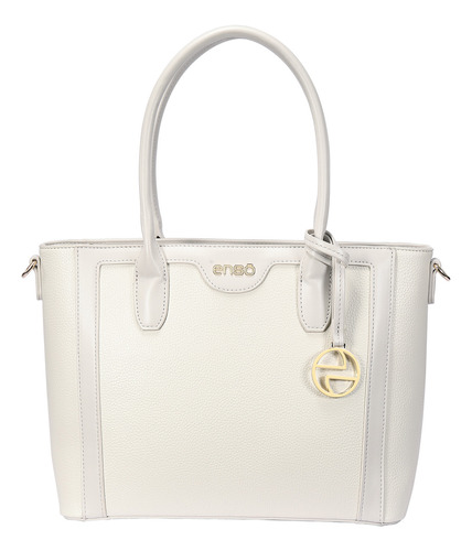 Bolsa Tote Para Mujer Enso Eb506ttw Color Off White