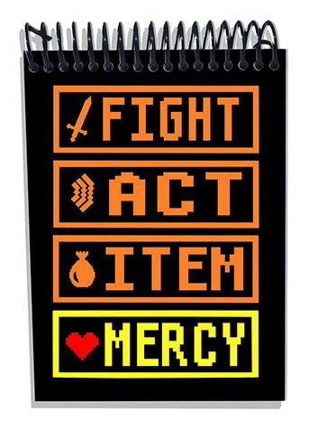 Imagem 1 de 2 de Caderneta Undertale Mercy Video Game