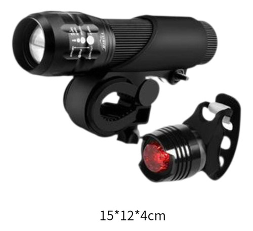 Luz De Bicicleta Lámpara De Advertencia De Aleación De