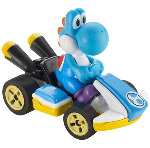 Hot Wheels - Yoshi Standard Kart azul claro - Mario Kart