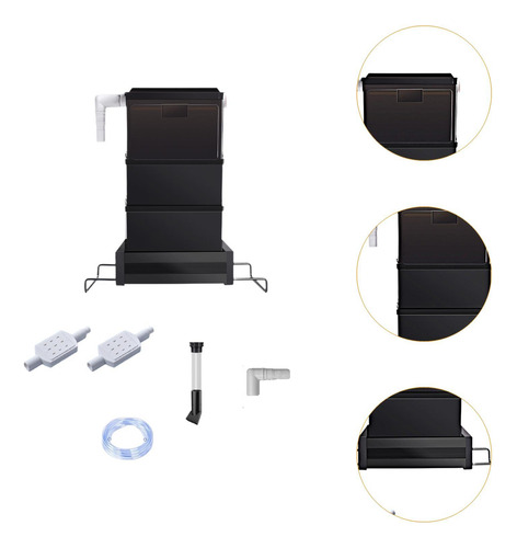 Caja De Filtro De Goteo Para Pecera, Silenciosa, De 3 Cajas
