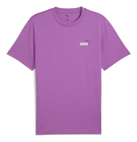 Playera Puma Ess 2 Color Small No. 1 Logo Tee Hombre, Morado