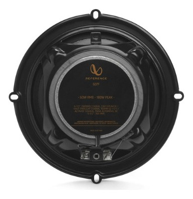 Bocinas Coaxiales 6.5 Infinity Reference 607f 60w / 180w Negro