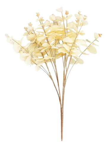 4pcs Ramas De 18.5 Flores Falsas Tallos De Eucalipto
