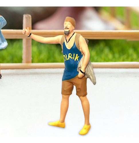 Modelo De Figuras Masculinas Em Escala 1/64, Pessoas Azul