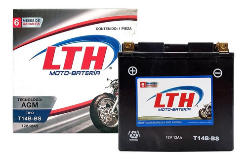 Motobateria Gel Lth Agm 12 Volts 12 Amperes