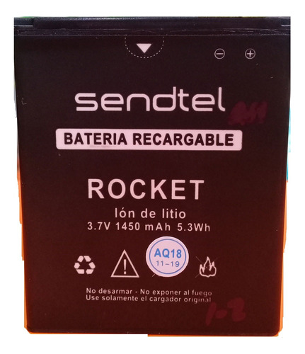 Batería Compatible Con Sendtel Rocket  De 1450mah Nueva